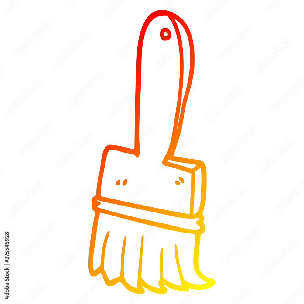 warm gradient line drawing cartoon paint brush warm gradient line drawing cartoon paint brush
