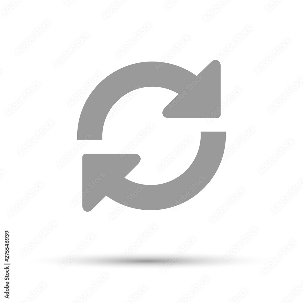 Loading icon Reload sign isolated on white background. Vector illustration. Loading icon Reload sign isolated on white background. Vector illustration.