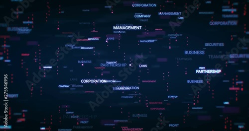  Business Words Background