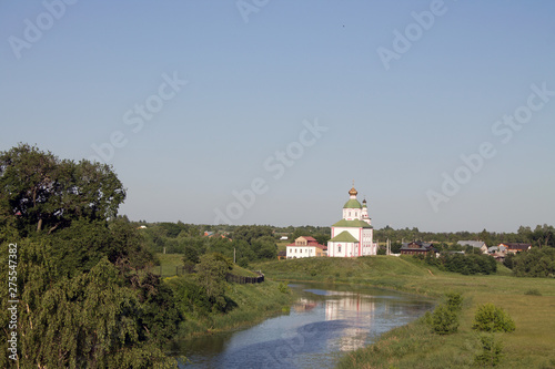 Summer city landscape in Suzdal Russia