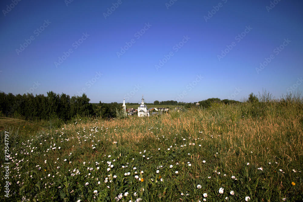 Obraz premium Summer city landscape in Suzdal Russia