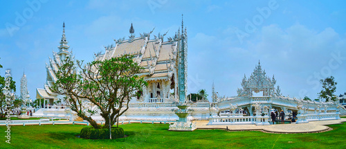 White Temple complex, Chiang Rai, Thailand photo