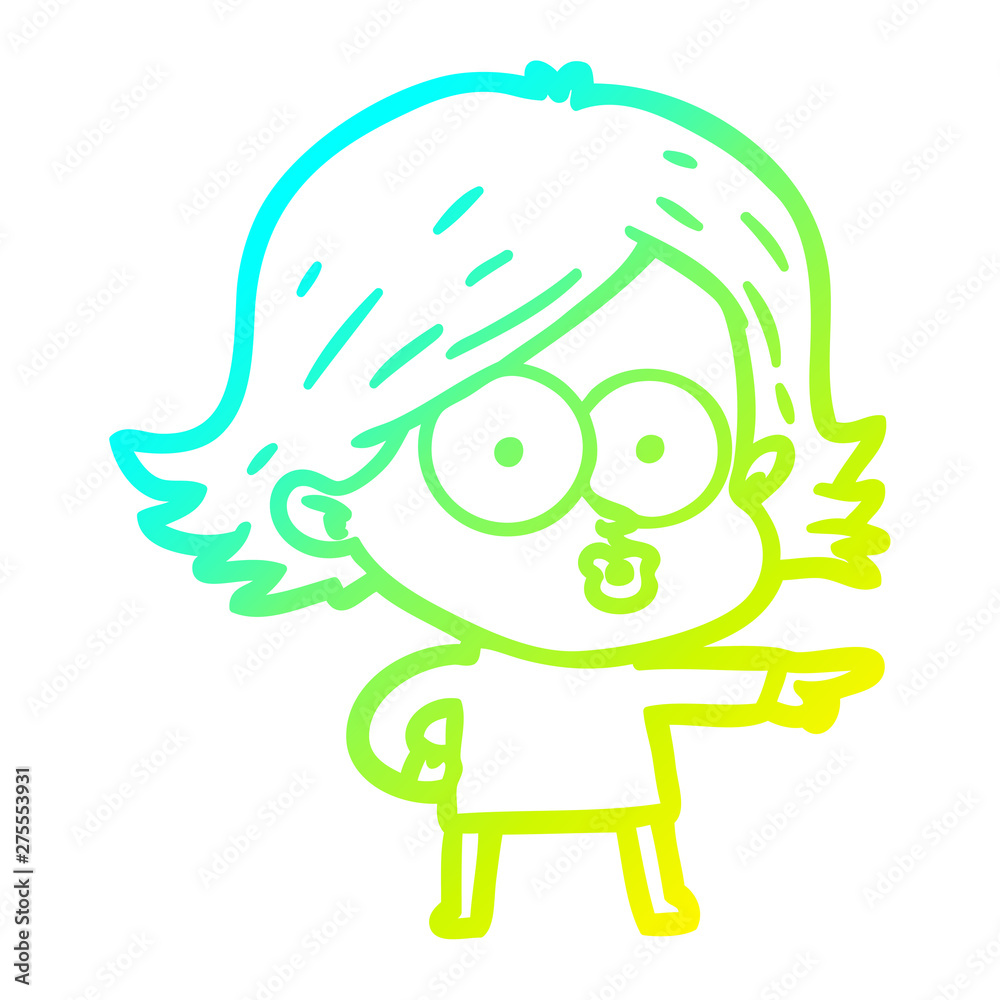cold gradient line drawing cartoon girl pouting cold gradient line drawing cartoon girl pouting
