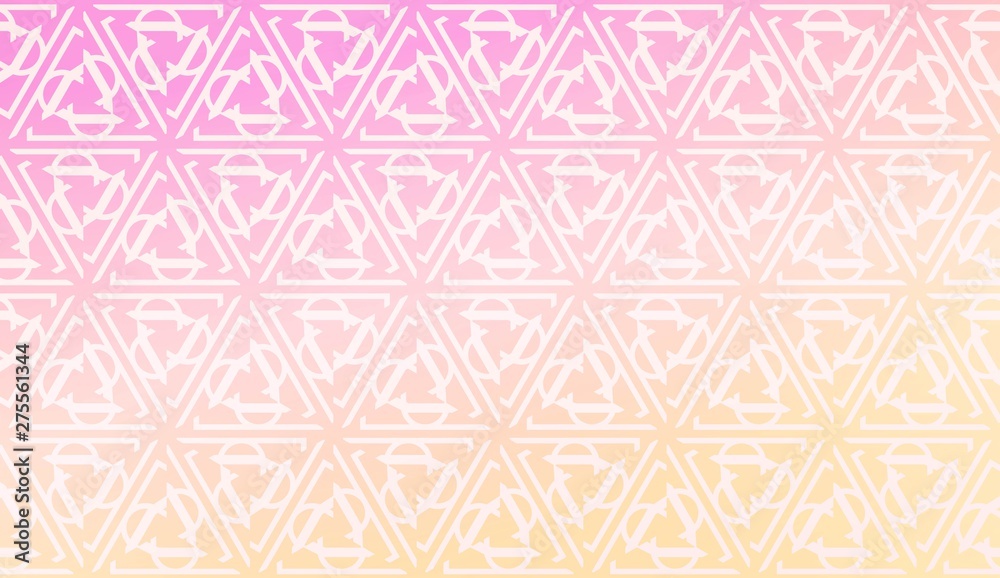 Fototapeta premium Vector Design. Illustration With Triangles Line. Modern Decorative Background. Pastel gradient color