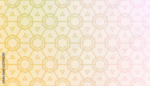 Vector geometric pattern. Triangles curved line. For wallpaper, presentation background, interior design, fashion print. Gradient color
