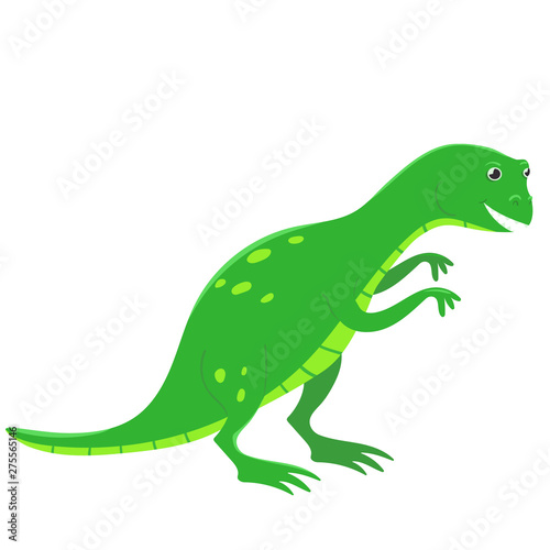 Tyrannosaurus dinosaur in cartoon style. Isolate on white background. Vector illustration. © Екатерина Зирина