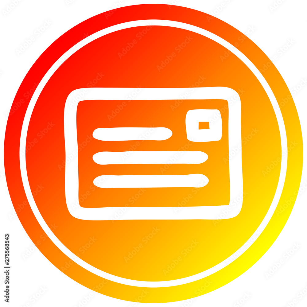 envelope letter circular in hot gradient spectrum envelope letter circular in hot gradient spectrum