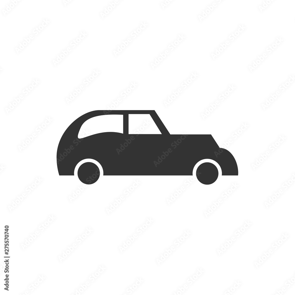 Car. monochrome icon template black color editable. Car symbol vector sign isolated on white background. Simple logo vector illustration for graphic and web design.