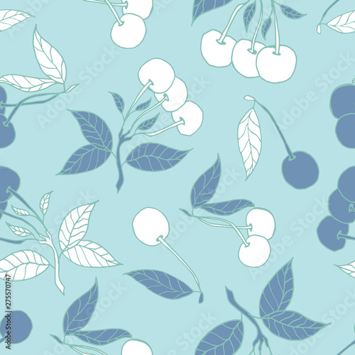 Modern summer fruits seamless pattern design summer wine collection