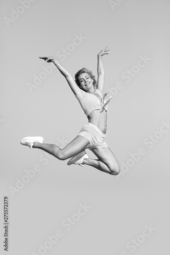 young slim athletic girl in jump © zhagunov_a