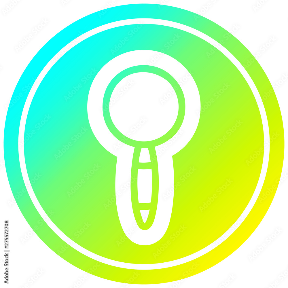 magnifying glass circular in cold gradient spectrum magnifying glass circular in cold gradient spectrum