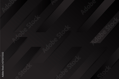 black background overlap layer dimension with line design for modern background or website