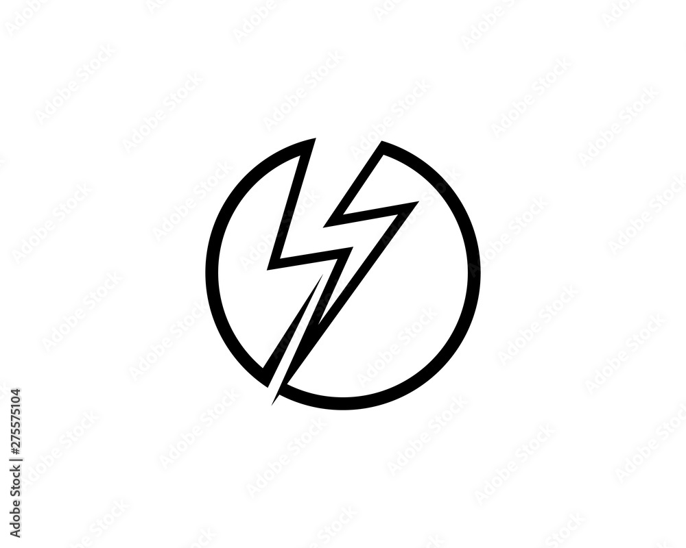 Lightning flash logo Black vector Lightning flash logo Black vector