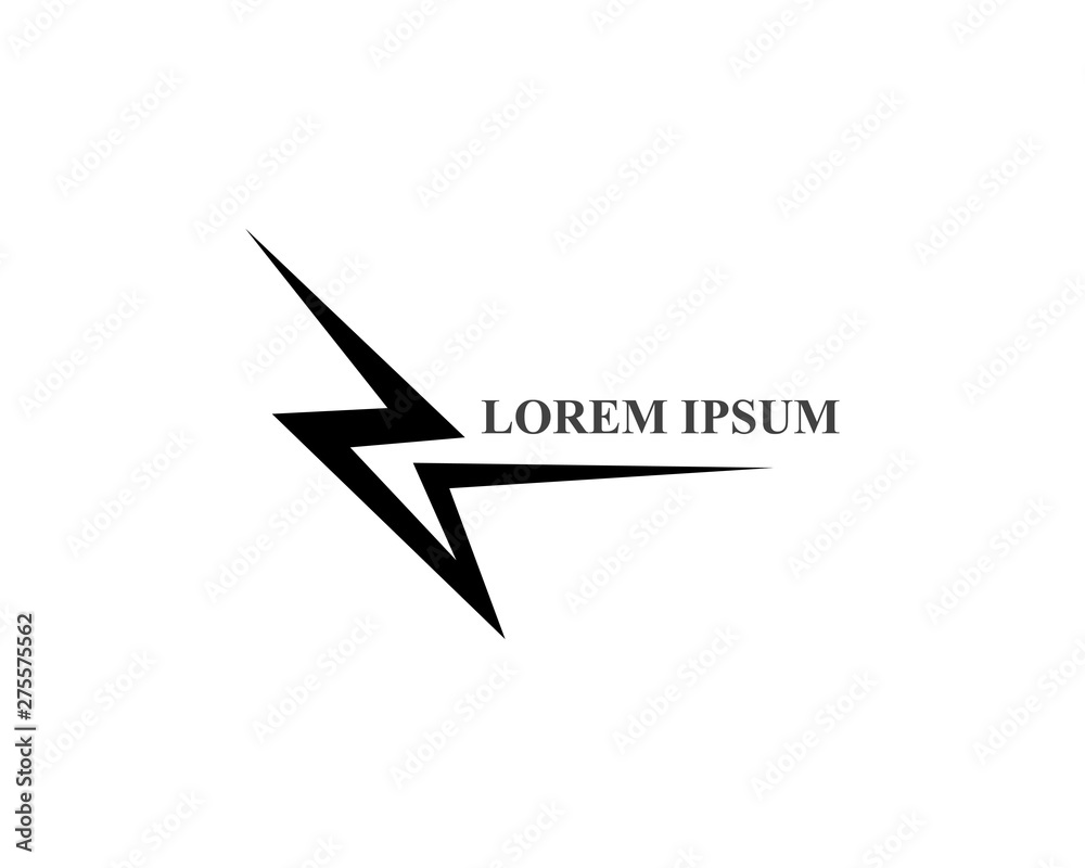 Lightning Logo Template vector icon illustration design Lightning Logo Template vector icon illustration design