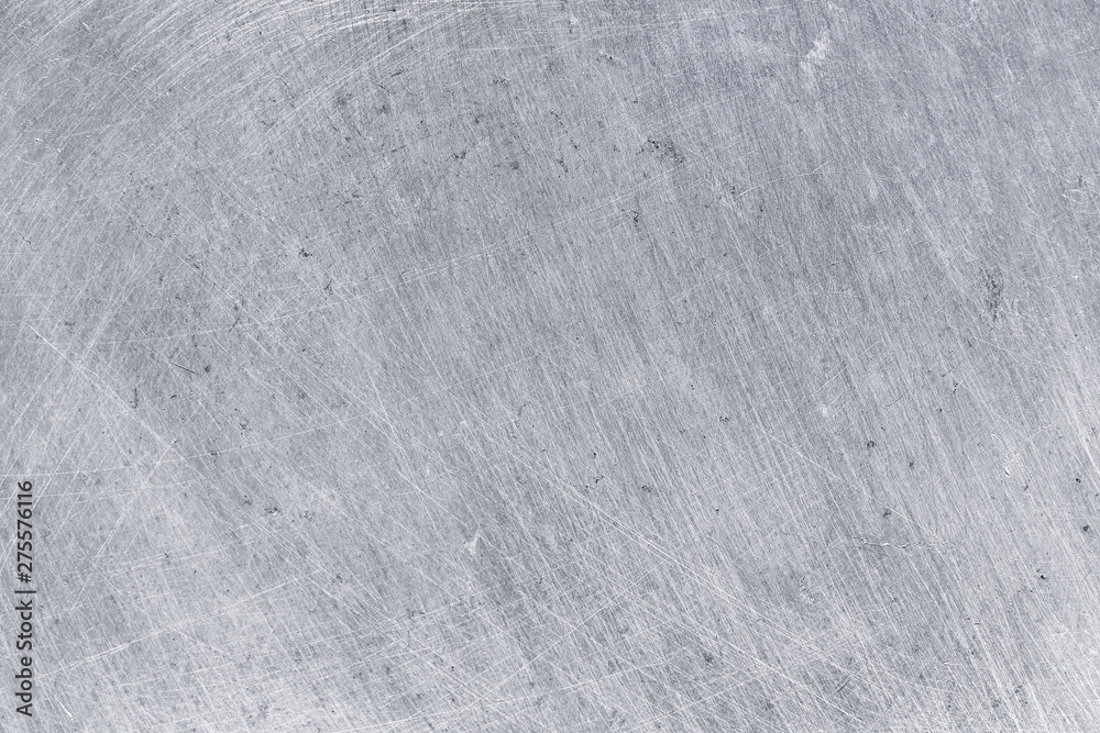 Naklejka premium aluminium texture background, scratches on stainless steel.