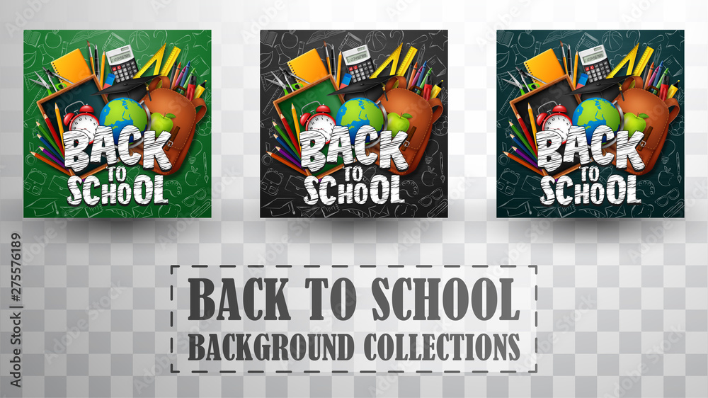 Back to school background collections