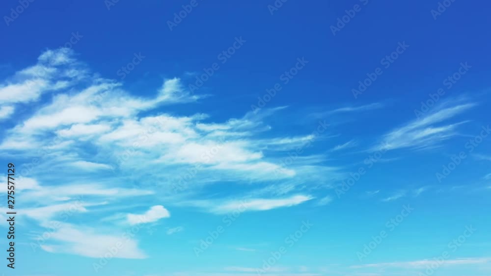 A blue blue sky with cirrostratus cloud in the Bahamas. Pan left, A blue blue sky with cirrostratus cloud in the Bahamas. Pan left,