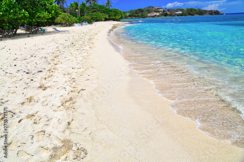 Famous Sapphire beach on St. Thomas island