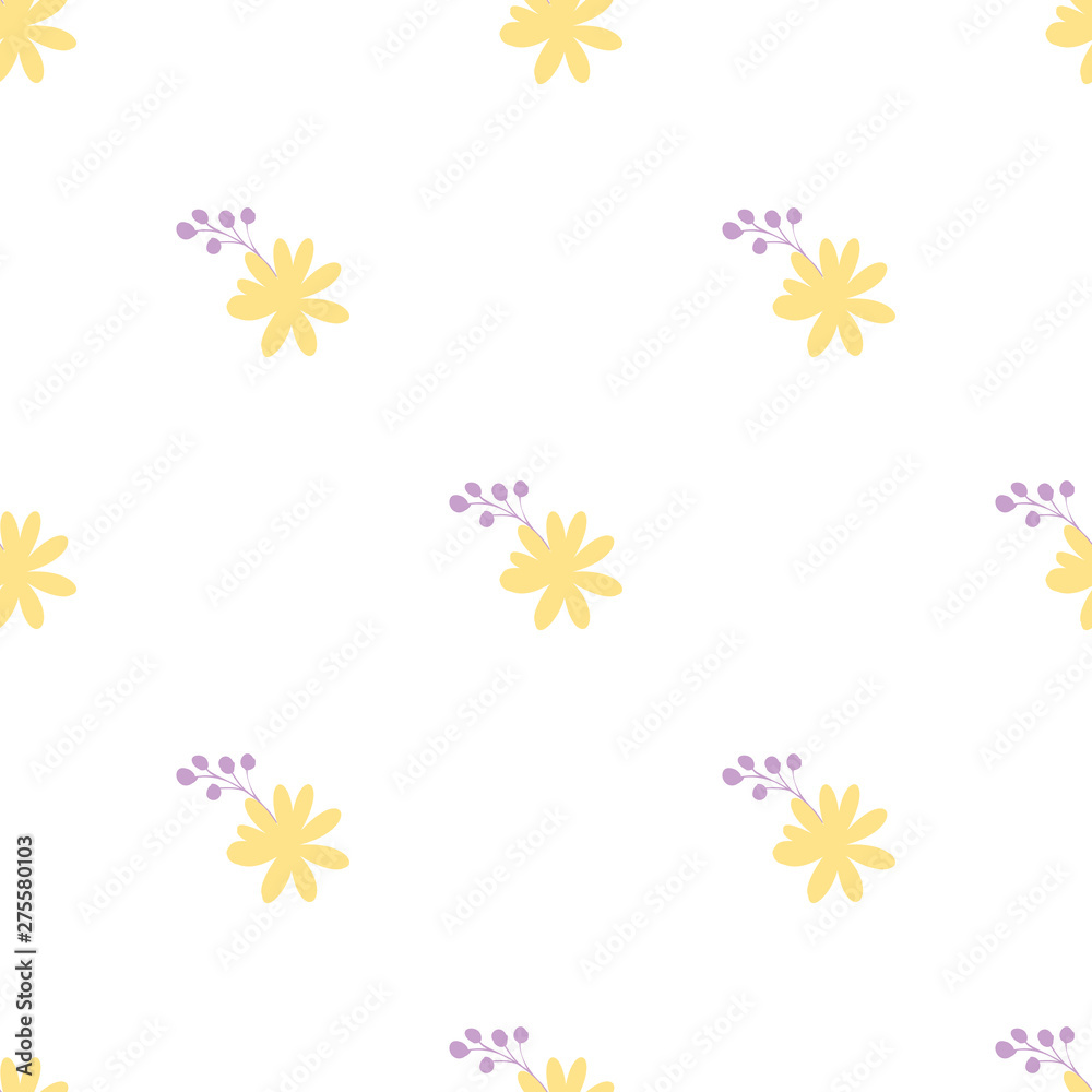 yellow warm simple plain vector smooth flowers in seamless pattern yellow warm simple plain vector smooth flowers in seamless pattern
