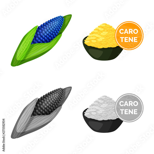 Vector design of test and synthetic symbol. Set of test and laboratory stock vector illustration.