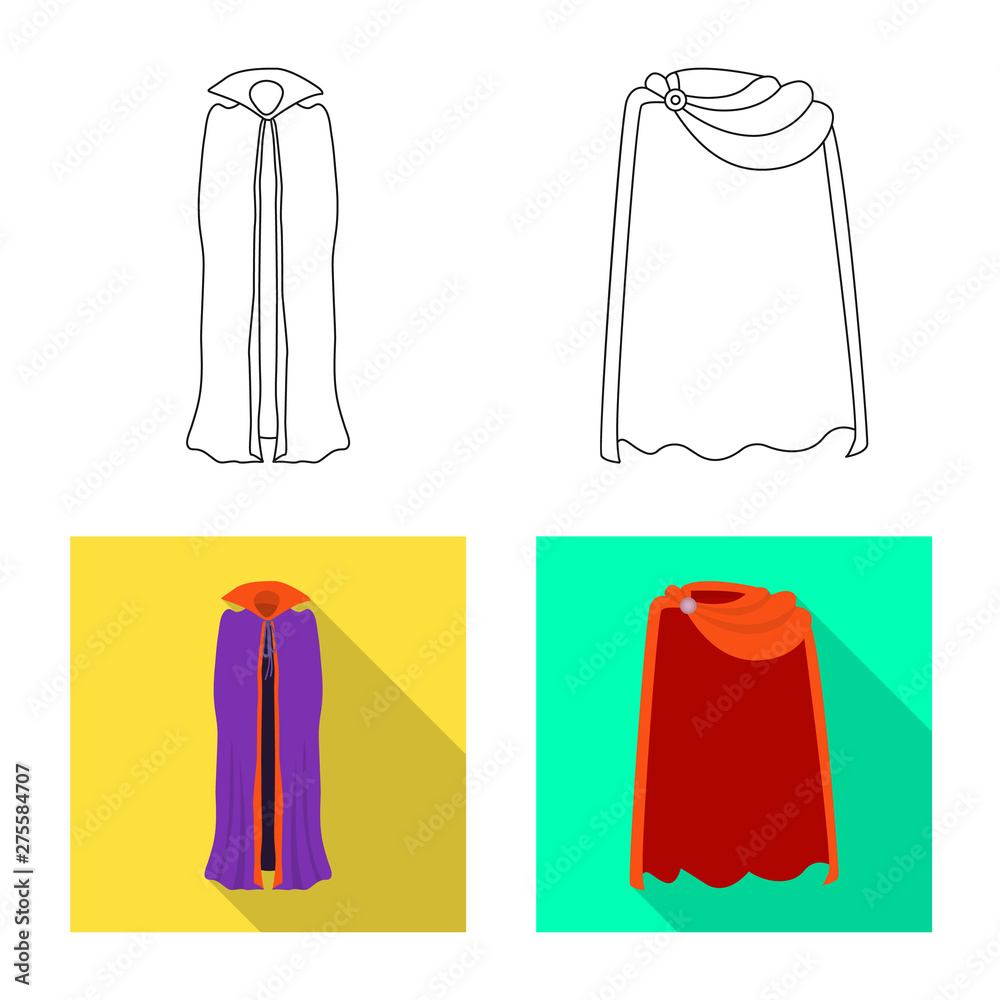 Vector design of material and clothing symbol. Set of material and garment stock vector illustration. Vector design of material and clothing symbol. Set of material and garment stock vector illustration.
