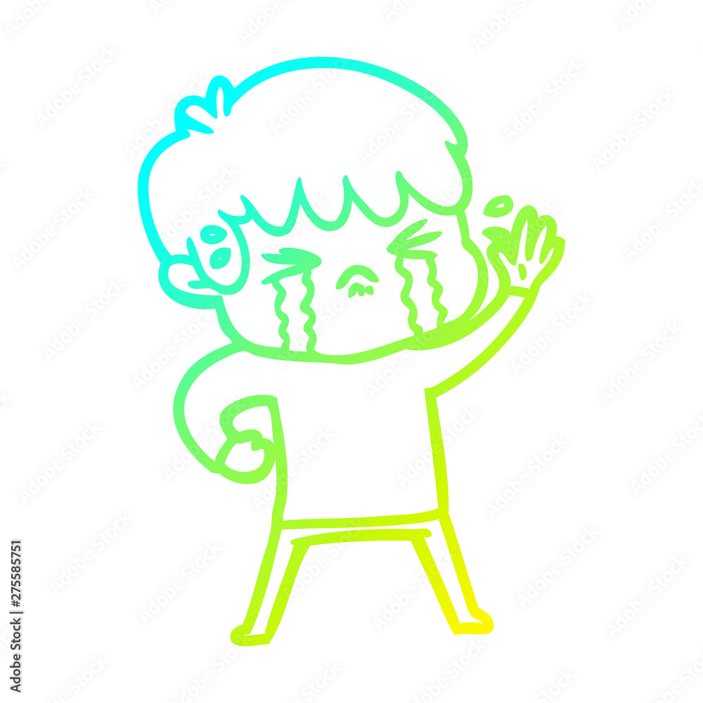 cold gradient line drawing cartoon boy crying cold gradient line drawing cartoon boy crying