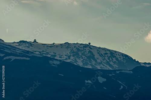 Vitosha mountain from distance Bulgaria