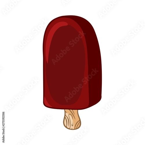 Eskimo hand drawn cartoon doodle. Cute ice cream image