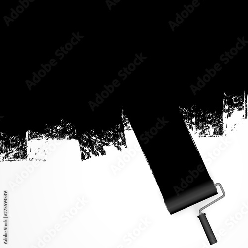 paint roller concept with marking