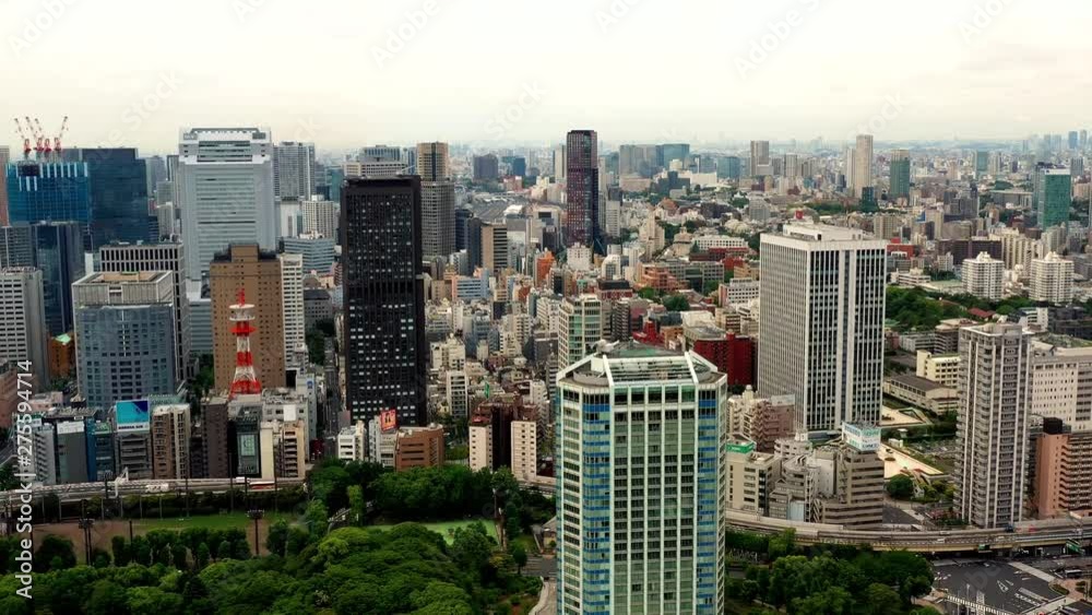 Tokyo skyline in aerial view, Cityscape with buildings in downtown, 05/15/2019 Tokyo Japan Tokyo skyline in aerial view, Cityscape with buildings in downtown, 05/15/2019 Tokyo Japan