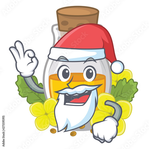 Santa mustard oil in the cartoon shape