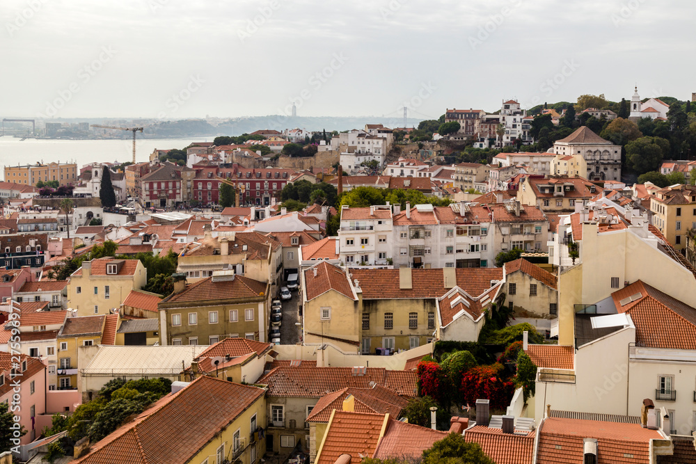 view of the old town, Lisbon, Portugal