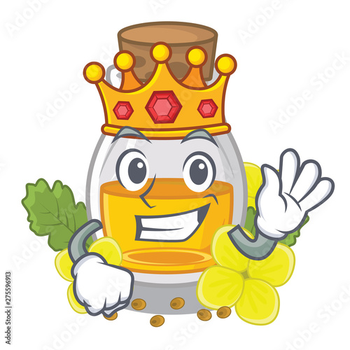 King mustard oil in the cartoon shape