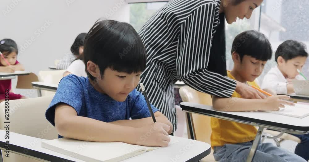 Hardworking student studies for a class in her school. For back to school education concept. Hardworking student studies for a class in her school. For back to school education concept.