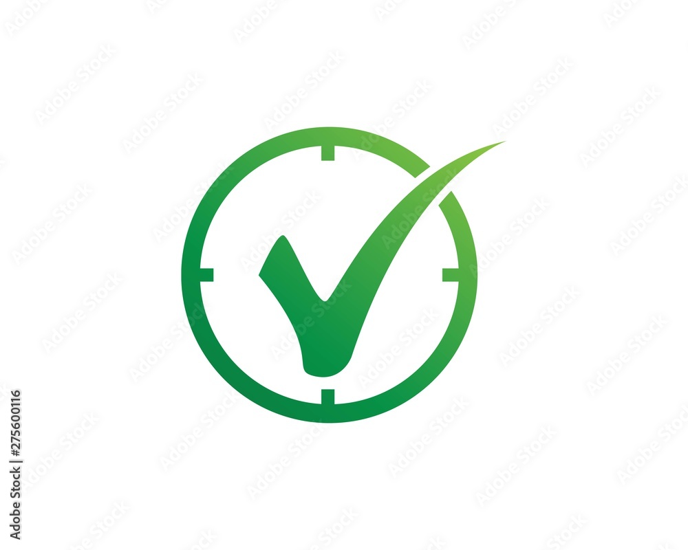 Check mark creative icon flat template vector Check mark creative icon flat template vector