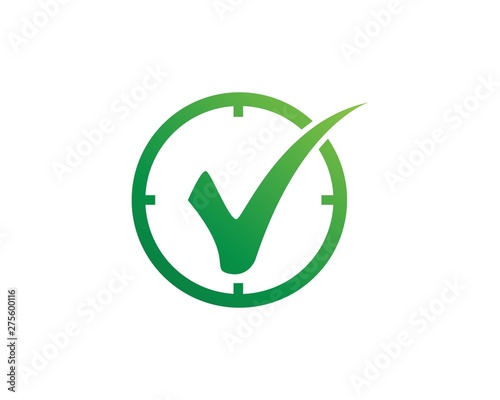 Check mark creative icon flat template vector