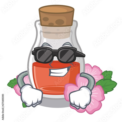 Super cool rosehip seed oil isolated in character