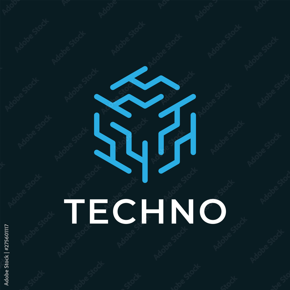 Technology logo design concept. Technology logo design concept.
