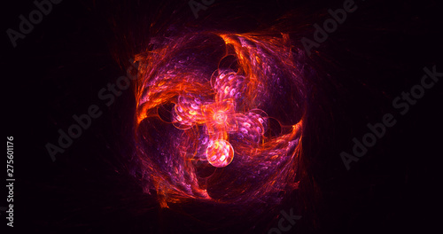 Wallpaper Mural 3D rendering abstract round light background Torontodigital.ca