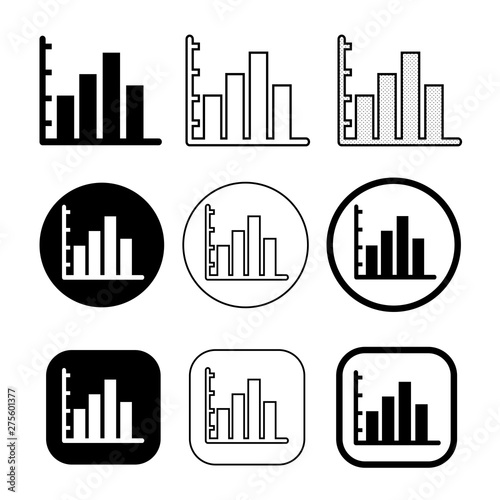 Simple set of diagram and graph icon