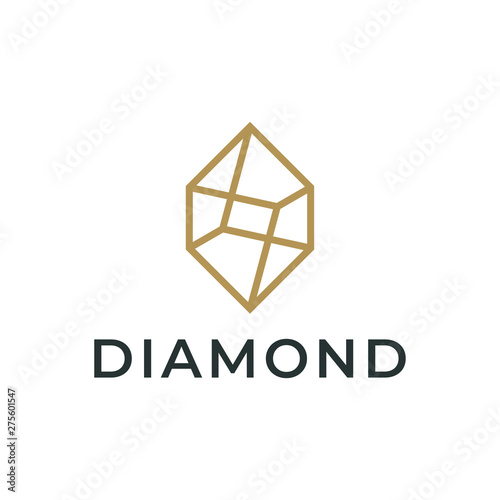 Diamond logo design concept.