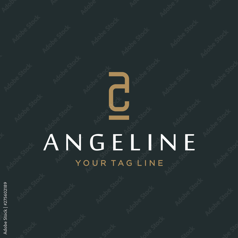 Monogram A logo design concept. Monogram A logo design concept.