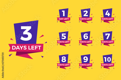 Number of days left for promotional banner