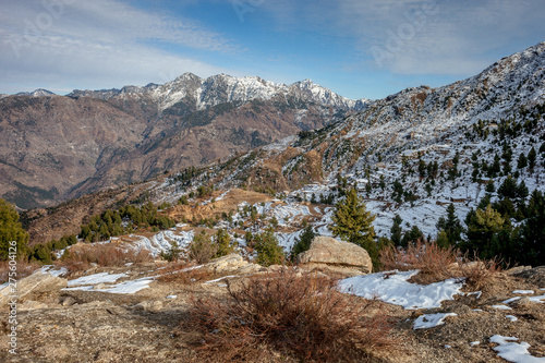 snow and casading fields photo