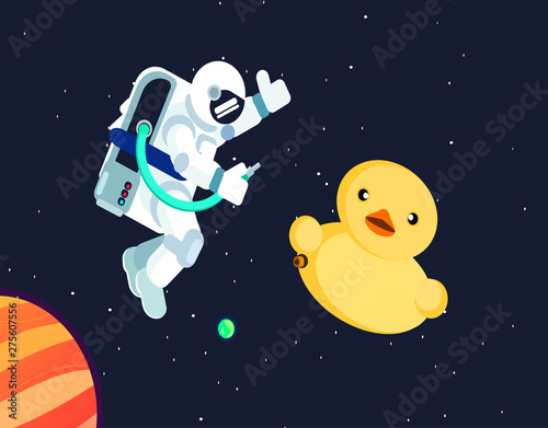 astronaut in outer space