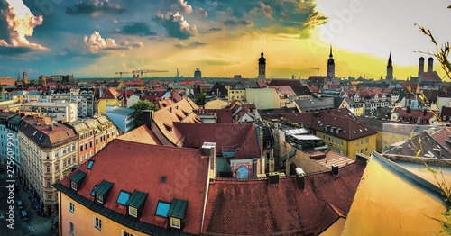 Munich Thunderstorm Panorama 
