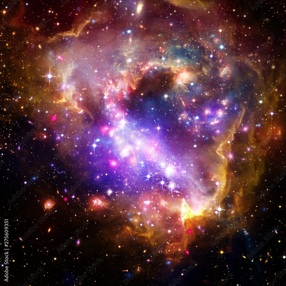 Fototapeta premium Galaxy and light. The elements of this image furnished by NASA.