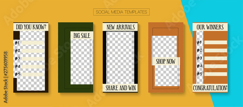 Mobile Stories Vector Collection.