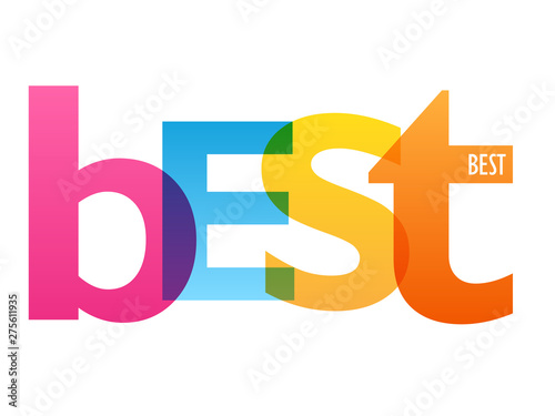 BEST colorful vector typography banner