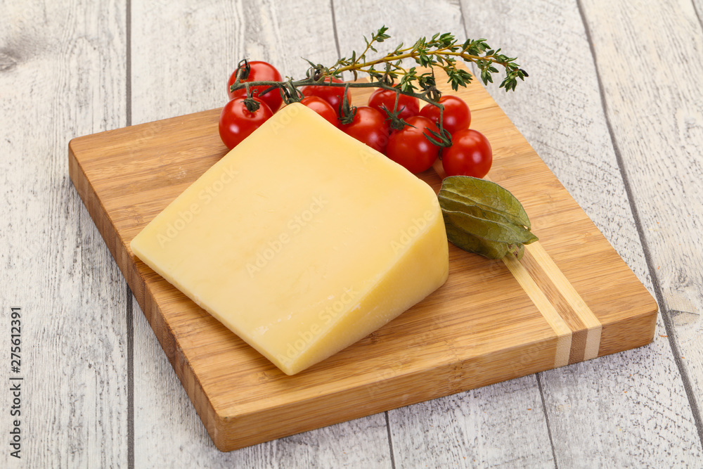 Hard parmesan cheese piece Hard parmesan cheese piece